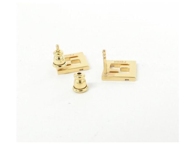 Orecchini Fendi 8AK320 B08 Gold Stud D'oro - vista 3