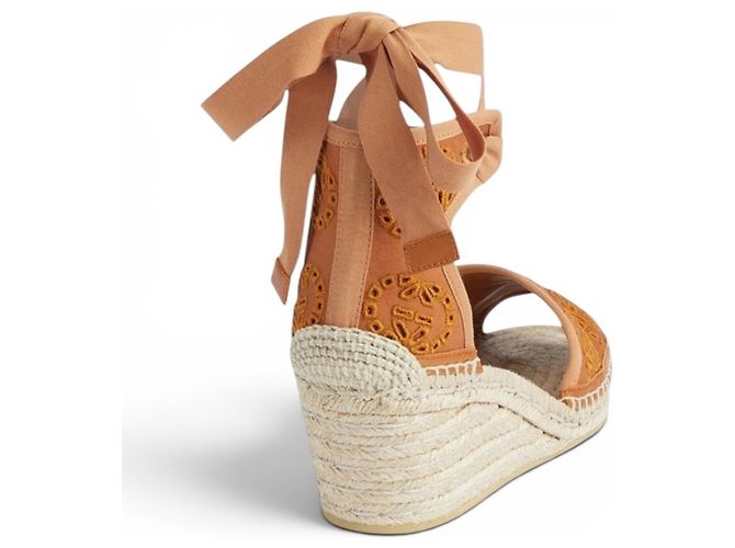 Gucci Keilabsatz-Espadrilles aus Wildleder Braun - Ansicht 13