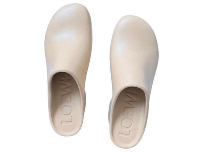 Loewe Rubber Platform Clogs Beige - view 12