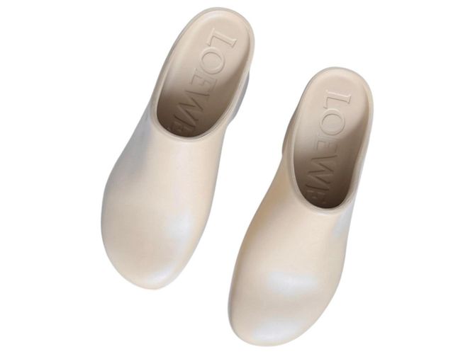 Loewe Rubber Platform Clogs Beige - view 13