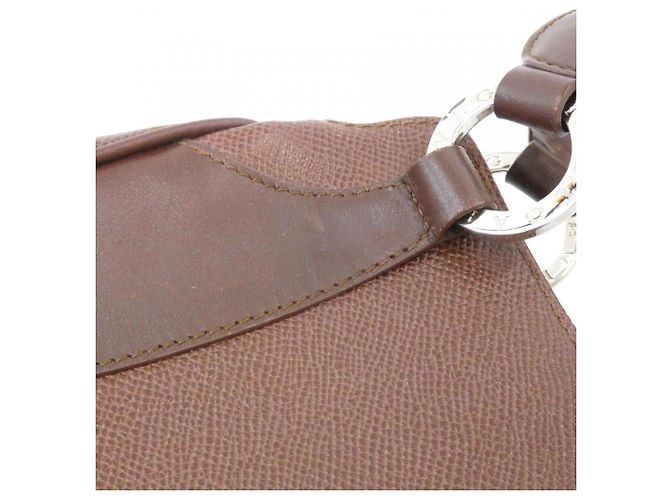 Bulgari Borsa in pelle marrone Bvlgari - vista 4