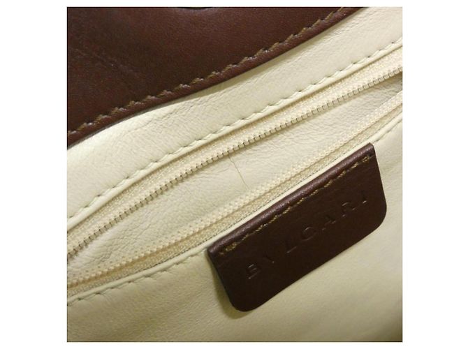 Bulgari Borsa in pelle marrone Bvlgari - vista 9