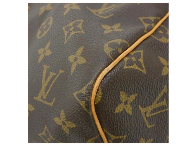 Borsa Boston Louis Vuitton Monogram Keepall Bandoulière 55cm Marrone Monogramma - vista 2