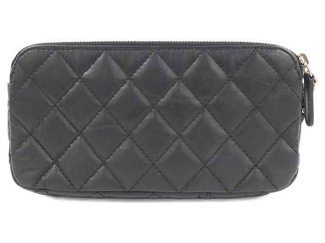Catena per portafoglio in pelle nera Chanel 84214 Nero - vista 2