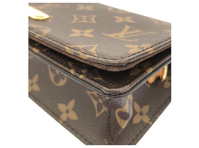 Portafoglio con catena Louis Vuitton Monogram Lily Marrone Monogramma - vista 3