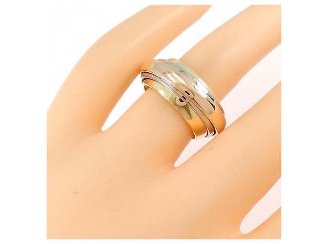 Anello Cartier Trinity Must Essence 2002 Christmas Limited Edition Rosa Bianco Giallo - vista 4