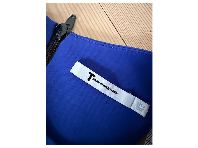 Alexander Wang Ärmelloses Etuikleid aus Nylon in Blau - Ansicht 2