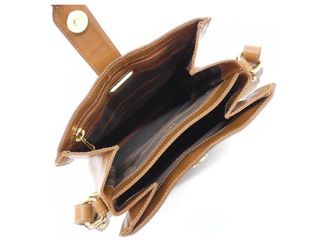 Borsa a tracolla in pelle marrone Loewe - vista 8