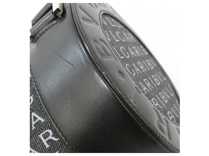 Bulgari Borsa a tracolla in denim Bvlgari Marrone Nero - vista 3