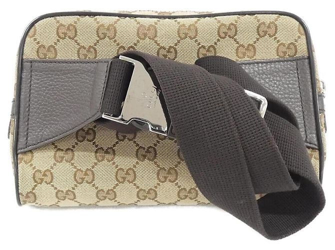 Marsupio Gucci GG Canvas Marrone Beige - vista 2