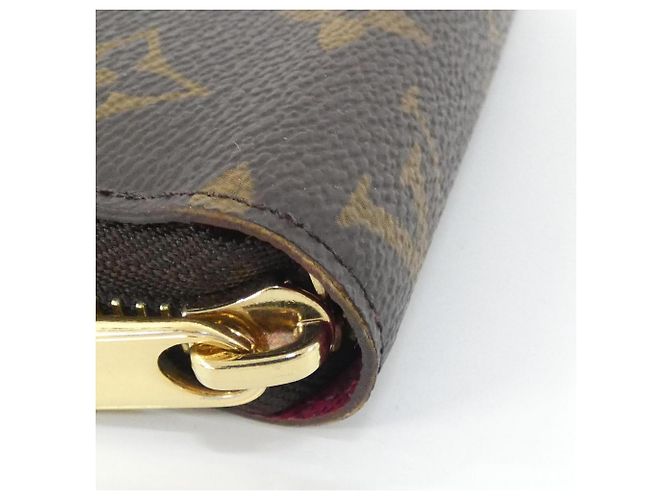 Louis Vuitton Monogram Zippy Wallet M41895 Marrone Fuschia - vista 6