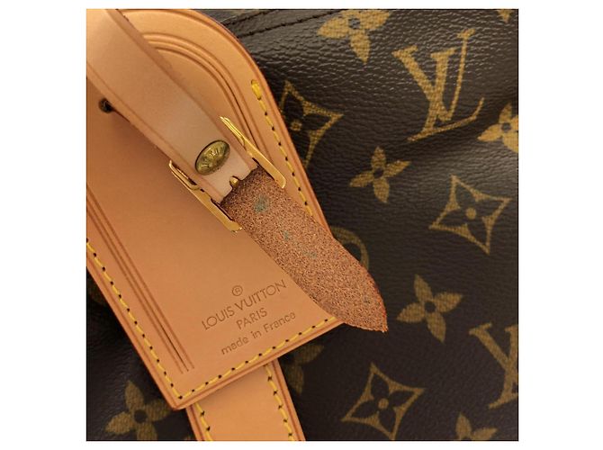 Louis Vuitton Monogram Keepall Bandoulière 60cm Borsa Boston Marrone - vista 6