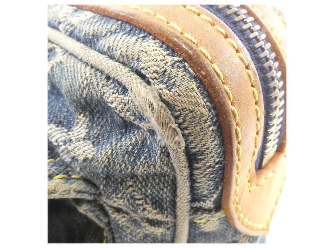 Borsa a tracolla Louis Vuitton Monogram Denim Blu - vista 4