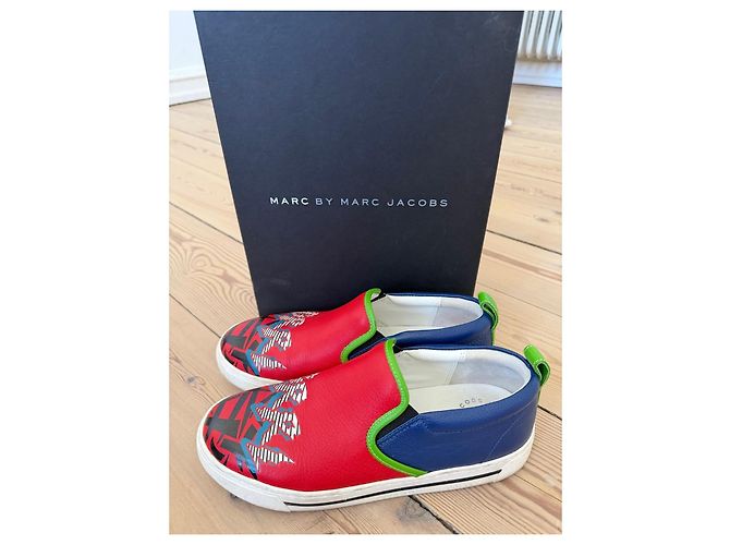 Marc by Marc Jacobs Sneakers Slip-On Rosso Multi Bianco Blu Verde - vista 4