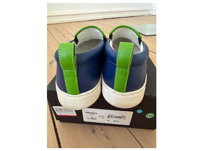 Marc by Marc Jacobs Sneakers Slip-On Rosso Multi Bianco Blu Verde - vista 5