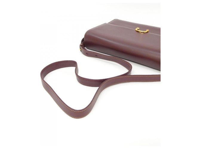 Borsa a Spalla Cartier Bordeaux Bordò - vista 7