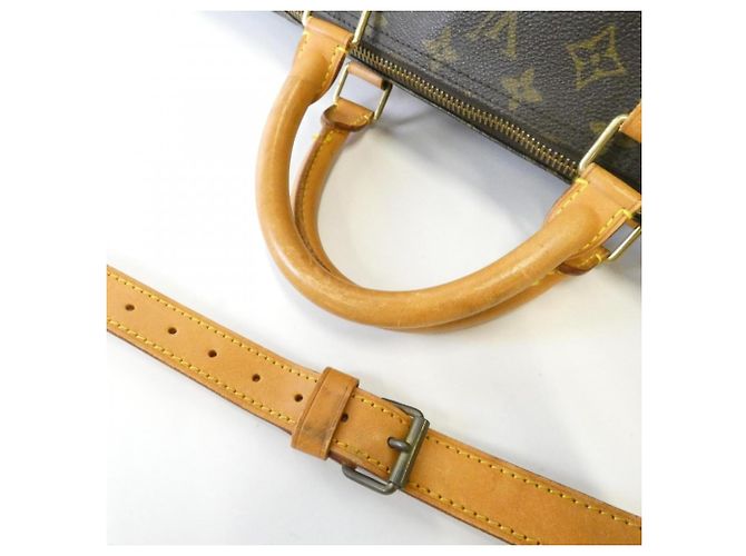 Louis Vuitton Monogram Keepall Bandoulière 60cm Marrone Monogramma - vista 7