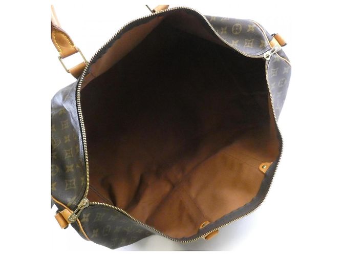 Louis Vuitton Monogram Keepall Bandoulière 60cm Marrone Monogramma - vista 9