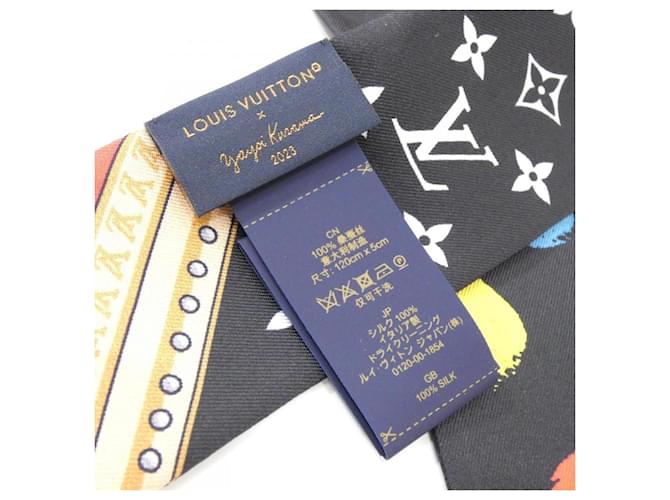 Bufanda Louis Vuitton BB Painted Dot Negro - vista 3