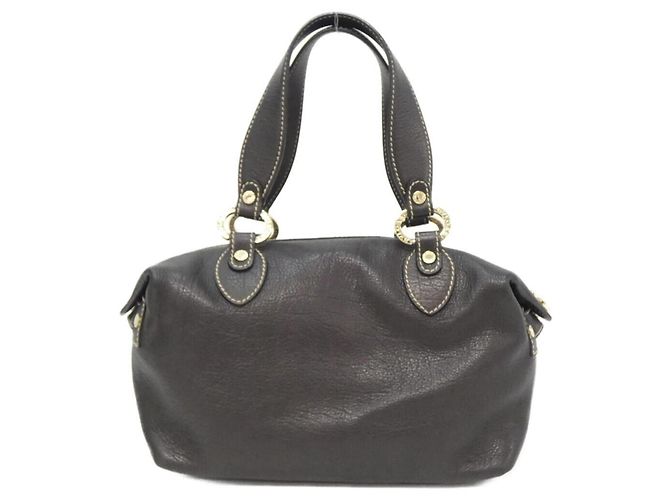 Bulgari Borsa in pelle nera Bvlgari Nero - vista 2