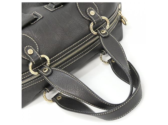Bulgari Borsa in pelle nera Bvlgari Nero - vista 5