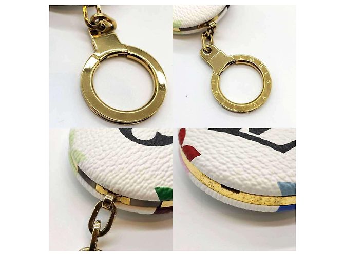 Louis Vuitton Monogram Multicolore Keyring White Multiple colors - view 4