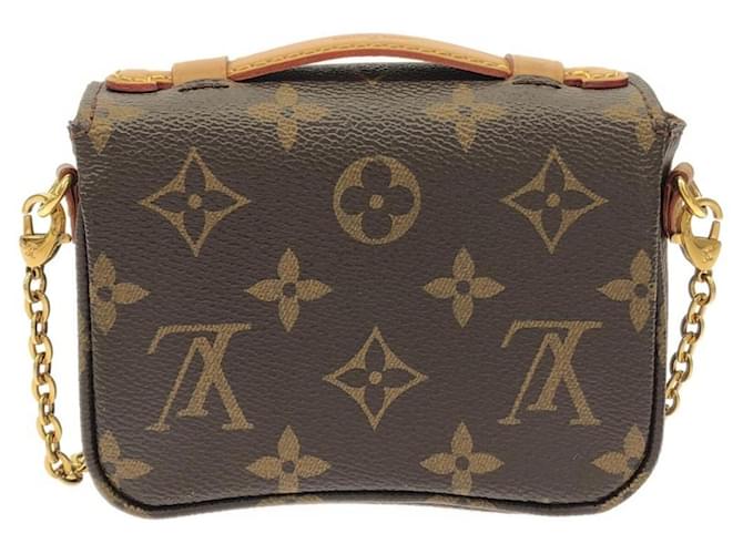 Borsa a Spalla Louis Vuitton Monogram Micro Metis Marrone - vista 2