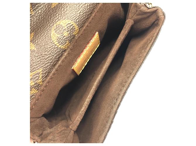 Borsa a Spalla Louis Vuitton Monogram Micro Metis Marrone - vista 8