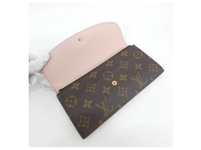 Cartera Louis Vuitton Monogram Portefeuille Emilie Castaño Rosa - vista 6