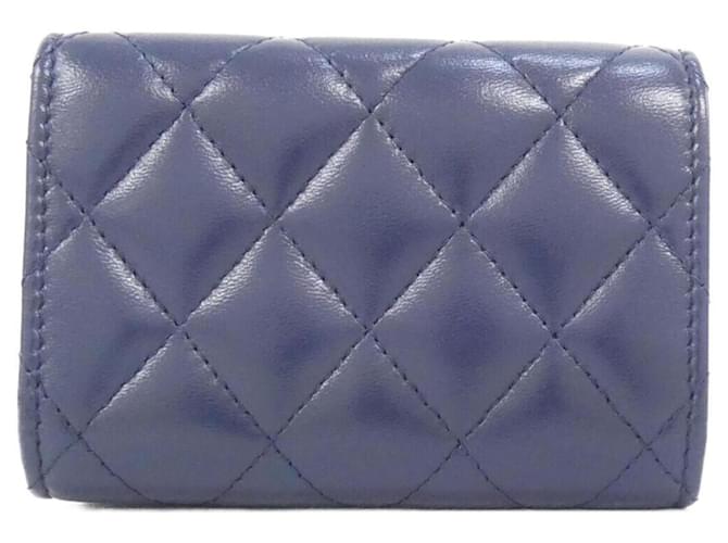 Cartera tríptico Chanel AP3808 Azul marino - vista 2