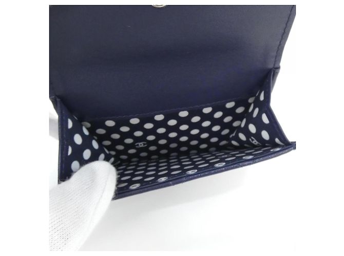 Cartera tríptico Chanel AP3808 Azul marino - vista 6