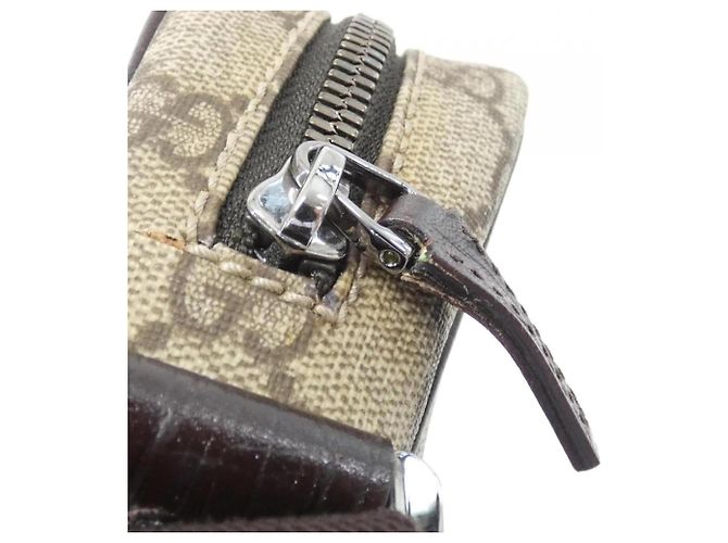 Borsa a Spalla Gucci GG Plus Marrone Beige - vista 6