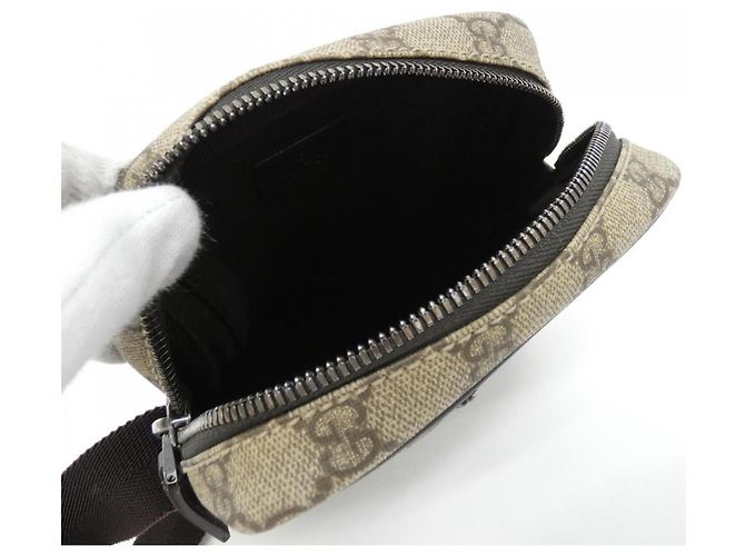 Borsa a Spalla Gucci GG Plus Marrone Beige - vista 8