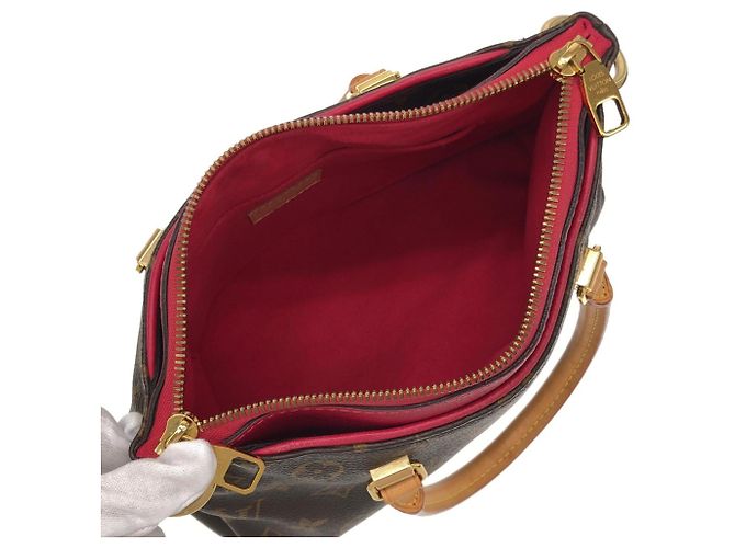 Borsa Louis Vuitton Monogram Pallas BB Marrone - vista 7
