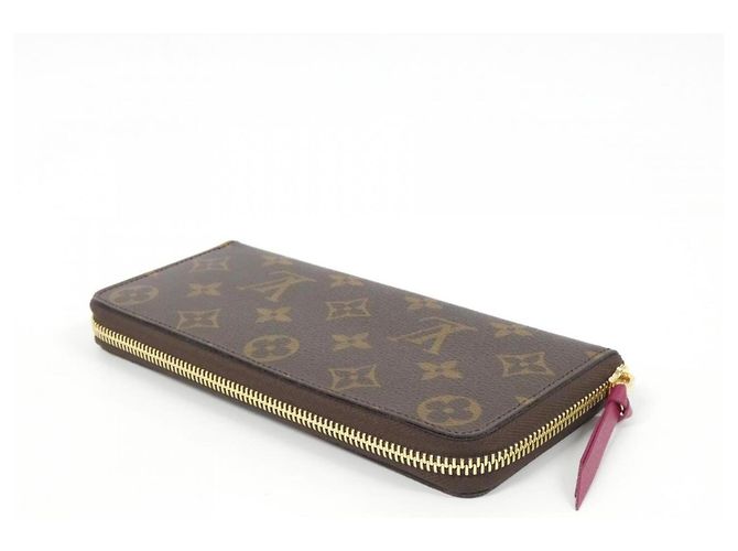 Cartera Louis Vuitton Monogram Portefeuille Clemence Castaño Fucsia - vista 2