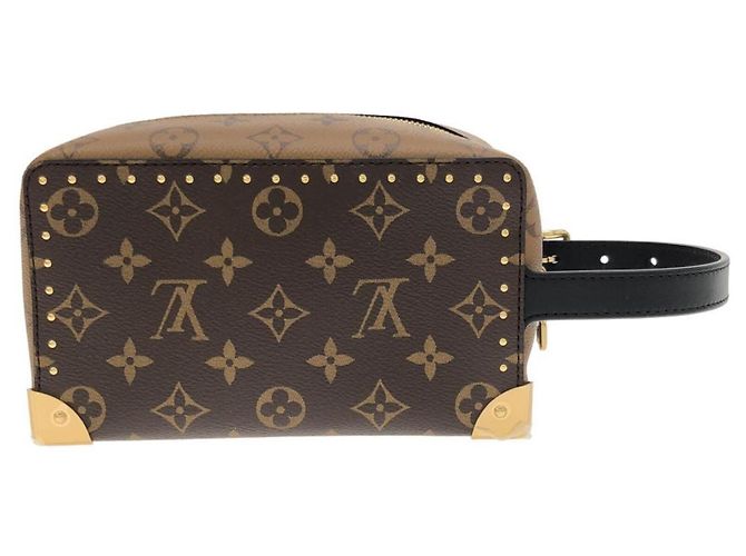 Neceser Louis Vuitton Monogram Reverse Locker Dopp Kit Castaño - vista 2