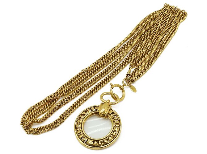 Collana Lente d'Ingrandimento CHANEL D'oro - vista 3