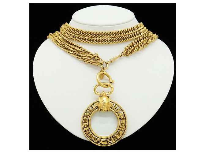 Collana Lente d'Ingrandimento CHANEL D'oro - vista 9