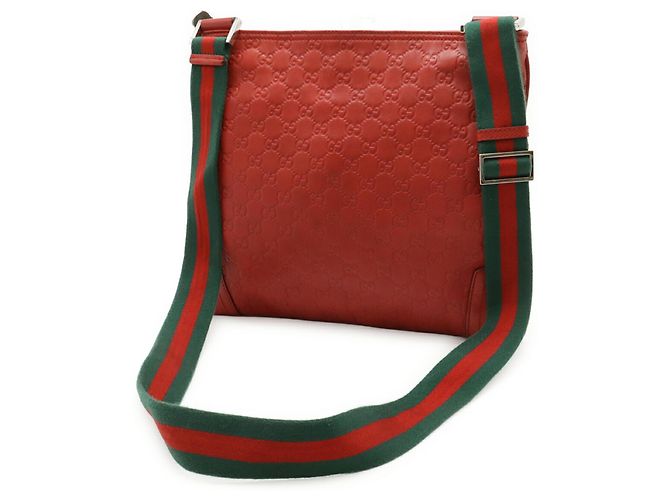Borsa a tracolla Gucci Guccissima Sherry Line Rosso - vista 3