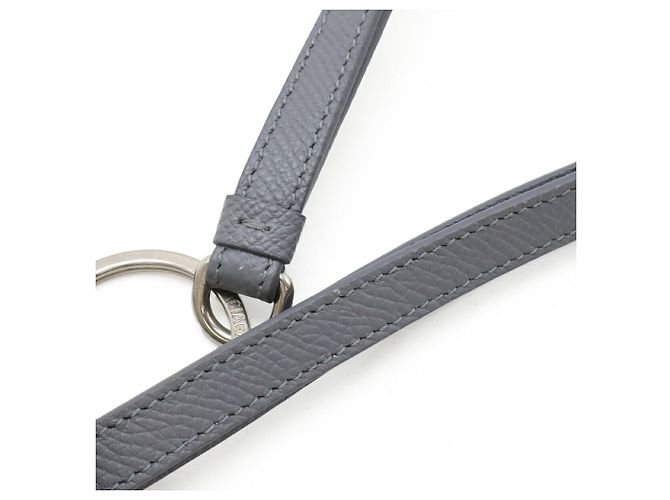Tarjetero de cuero gris Balenciaga Castaño - vista 6