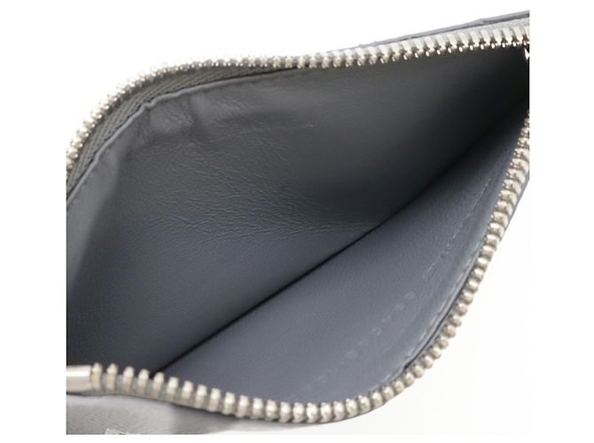 Tarjetero de cuero gris Balenciaga Castaño - vista 7