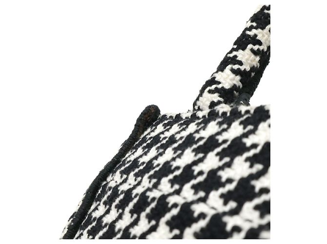Borsa per telefono Christian Dior Book Tote Nero Bianco - vista 5