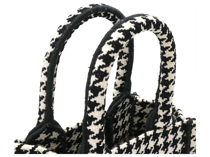 Borsa per telefono Christian Dior Book Tote Nero Bianco - vista 6