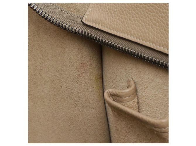 Céline Borsa Tote Celine Luggage Mini Shopper Beige - vista 10