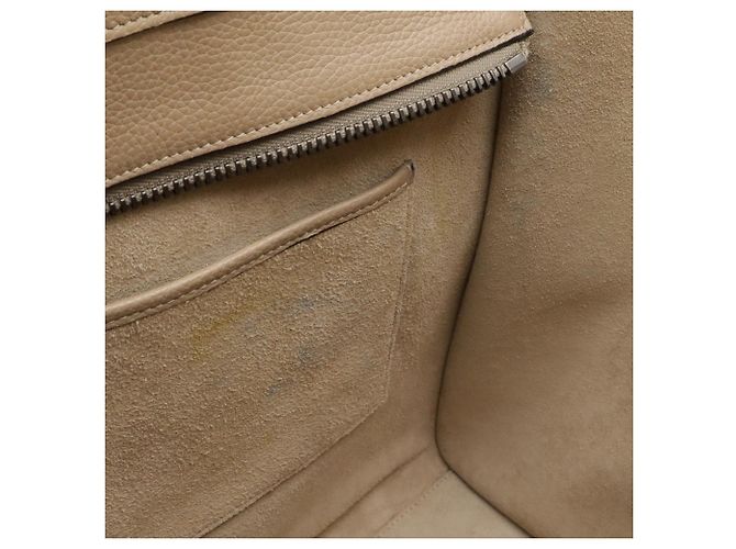 Céline Borsa Tote Celine Luggage Mini Shopper Beige - vista 9