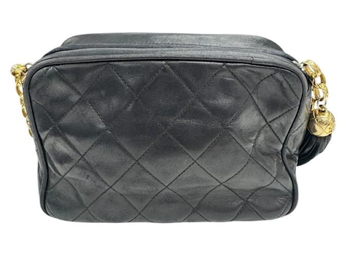 Camera Borsa a tracolla Chanel in agnello Nero - vista 2