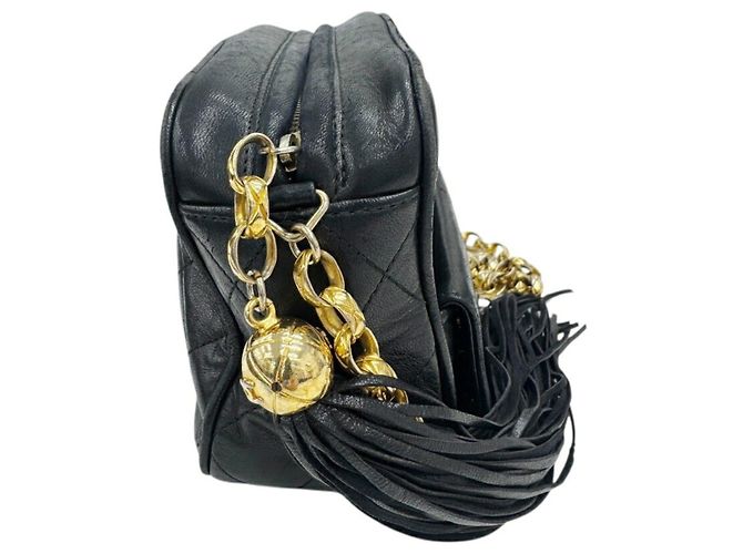 Camera Borsa a tracolla Chanel in agnello Nero - vista 3