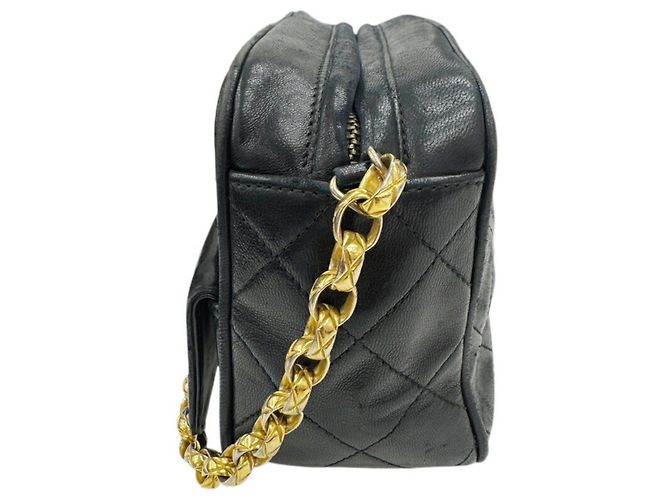 Camera Borsa a tracolla Chanel in agnello Nero - vista 4