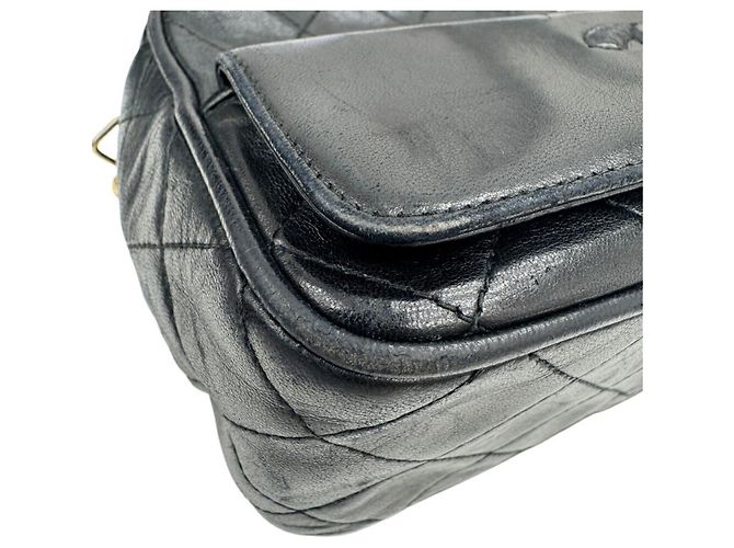 Camera Borsa a tracolla Chanel in agnello Nero - vista 6