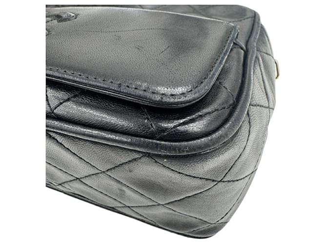 Camera Borsa a tracolla Chanel in agnello Nero - vista 7